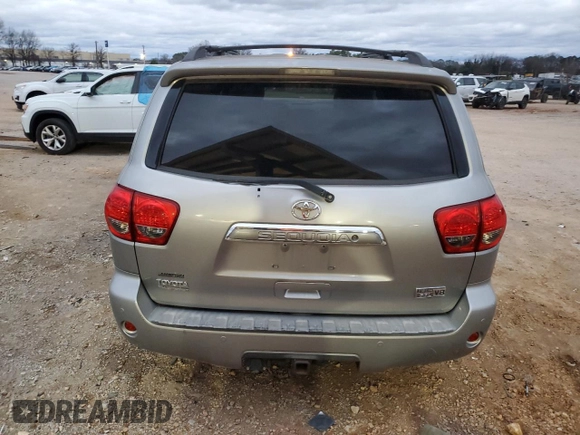 2008 Toyota Sequoia Platinum with VIN 5TDZY67A88S003285, listed as a Copart auction lot 87269764 with 292,577 mi miles and Clean Title. Bid and sale history available at carsss.com. Image 6.