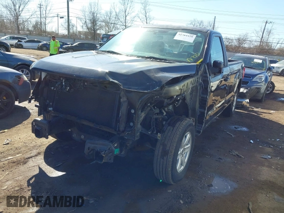 2021 Ford F-150 XL with VIN 1FTMF1CB4MKD64841, listed as a IAAI auction lot 41764428 with 21,628 mi miles and . Bid and sale history available at DreamBid. Image 2.
