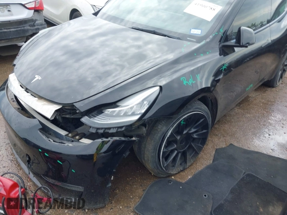 2023 Tesla Model Y Long Range with VIN 7SAYGDEE3PA024315, listed as a IAAI auction lot 41900788 with Not Provided miles. Bid and sale history available at carsss.com. Image 6.