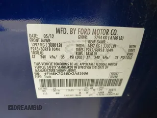 2013 Ford Explorer XLT z VIN 1FM5K7D85DGA53956, wystawiony jako IAAI lot #42151021 z przebiegiem 219 261 mil mil oraz . Historia ofert i sprzedaży dostępna na DreamBid. Obrazek 9.