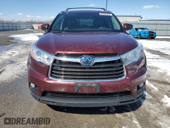 2016 Toyota Highlander Limited with VIN 5TDDCRFH0GS018564, listed as a Copart auction lot 52256205 with 230,211 mi miles and Clean title. Bid and sale history available at DreamBid. Image 5.