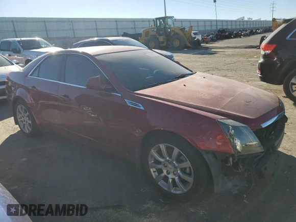 2009 Cadillac CTS AWD w/1SB with VIN 1G6DT57V390129647, listed as a Copart auction lot 77525374 with 133,213 mi miles and Salvage Title. Bid and sale history available at carsss.com. Image 4.