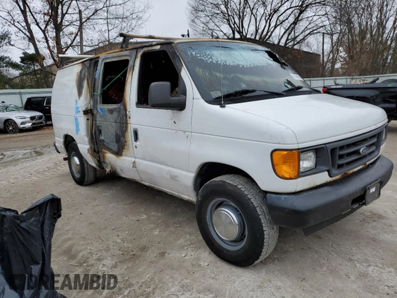 2005 Ford Econoline Cargo with VIN 1FTNE24W05HA67241, listed as a Copart auction lot 85980654 with Not Provided miles and Clean Title. Bid and sale history available at carsss.com. Image 4.