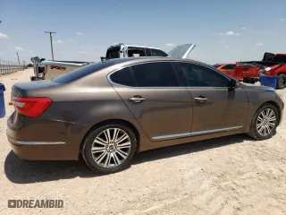 2014 Kia Cadenza Premium with VIN KNALN4D71E5151224, listed as a Copart auction lot 61832434 with 95,108 mi miles and Salvage Title. Bid and sale history available at carsss.com. Image 3.