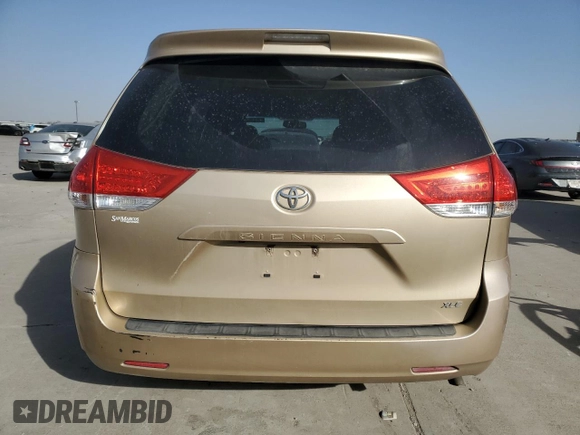 2011 Toyota Sienna XLE AAS with VIN 5TDYK3DC2BS174574, listed as a Copart auction lot 49635645 with 217,374 mi miles and Salvage Title. Bid and sale history available at carsss.com. Image 6.