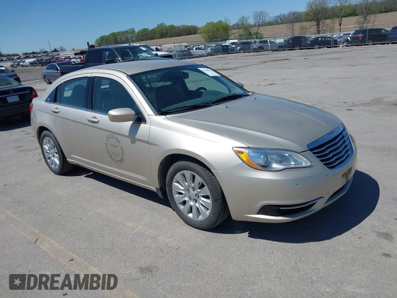 2014 Chrysler 200 LX with VIN 1C3CCBAGXEN171400, listed as a IAAI auction lot 42139655 with 92,188 mi miles and . Bid and sale history available at carsss.com. Image 1.