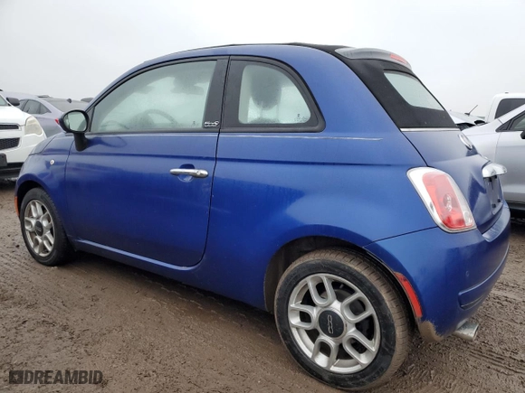2013 FIAT 500 Pop with VIN 3C3CFFDR3DT647609, listed as a Copart auction lot 85893994 with 31703 miles and Salvage Title. Bid and sale history available at carsss.com. Image 2.