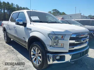 2015 Ford F-150 XLT with VIN 1FTEW1EG9FFB56141, listed as a IAAI auction lot 41643423 with 194,067 mi miles. Bid and sale history available at carsss.com. Image 1.