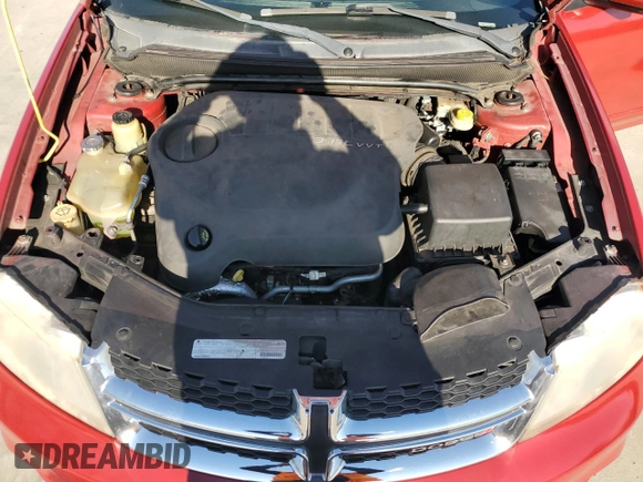 2012 Dodge Avenger SXT Plus with VIN 1C3CDZEG4CN309865, listed as a Copart auction lot 46498895 with 163,781 mi miles and Salvage Title. Bid and sale history available at carsss.com. Image 11.