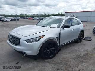 2017 Infiniti QX70 with VIN JN8CS1MU0HM144280, listed as a IAAI auction lot 41560078 with NaN miles. Bid and sale history available at carsss.com. Image 17.