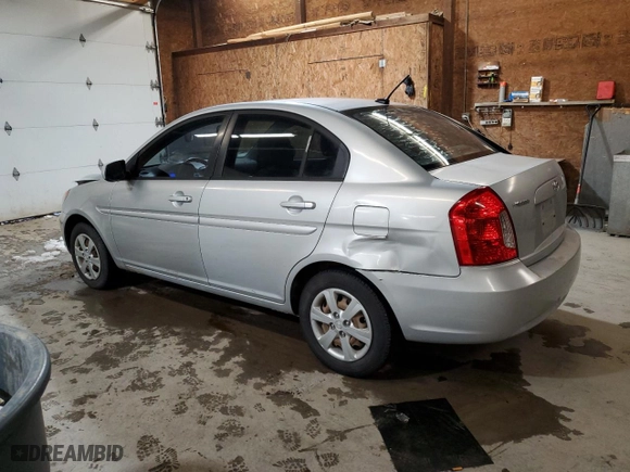 2011 Hyundai Accent GLS with VIN KMHCN4ACXBU586230, listed as a Copart auction lot 45778525 with 129,980 mi miles and Salvage Title. Bid and sale history available at carsss.com. Image 2.