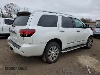 2019 Toyota Sequoia Platinum with VIN 5TDDY5G19KS165616, listed as a Copart auction lot 78350474 with 63,889 mi miles and Salvage Title. Bid and sale history available at carsss.com. Image 3.