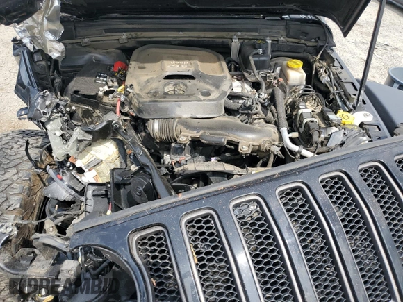 2020 Jeep Wrangler Unlimited Rubicon with VIN 1C4HJXFN2LW218258, listed as a Copart auction lot 55951655 with 64,588 mi miles and Non repairable. Bid and sale history available at DreamBid. Image 11.