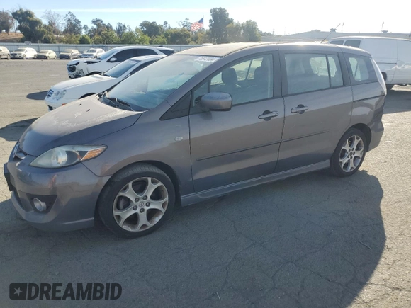 2009 Mazda 5 Sport with VIN JM1CR29L290348021, listed as a Copart auction lot 75912434 with 84,022 mi miles and Salvage title. Bid and sale history available at DreamBid. Image 1.