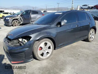 2015 Volkswagen Golf GTI Autobahn with VIN 3VW4T7AU5FM009833, listed as a Copart auction lot 46359955 with 79,123 mi miles and Salvage Title. Bid and sale history available at carsss.com. Image 1.