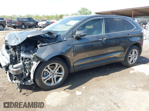 2015 Ford Edge Titanium z VIN 2FMPK4K83FBB30411, wystawiony jako IAAI lot #42230235 z przebiegiem 69 094 mil mil oraz . Historia ofert i sprzedaży dostępna na DreamBid. Obrazek 18.