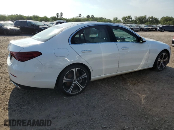 2024 Mercedes-Benz C 300 with VIN W1KAF4GB3RR207790, listed as a Copart auction lot 53405795 with Not provided miles and Salvage title. Bid and sale history available at DreamBid. Image 3.