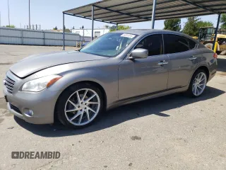 2013 Infiniti M z VIN JN1BY1AP2DM511973, wystawiony jako Copart lot #55351815 z przebiegiem 126 888 mil mil oraz Szkoda całkowita • Salvage title. Historia ofert i sprzedaży dostępna na DreamBid. Obrazek 1.
