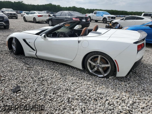 2015 Chevrolet Corvette 2LT with VIN 1G1YD3D7XF5104001, listed as a Copart auction lot 57149215 with Not provided miles and Salvage title. Bid and sale history available at DreamBid. Image 2.