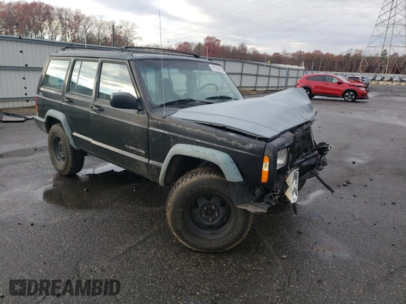 1997 Jeep Cherokee SE with VIN 1J4FJ28SXVL501521, listed as a Copart auction lot 81350654 with 108,528 mi miles and Salvage Title. Bid and sale history available at carsss.com. Image 4.
