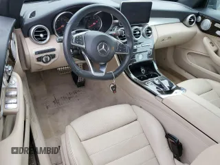 2018 Mercedes-Benz C 300 with VIN WDDWK4KB1JF615509, listed as a Copart auction lot 49956135 with 25,030 mi miles and Salvage title. Bid and sale history available at DreamBid. Image 8.