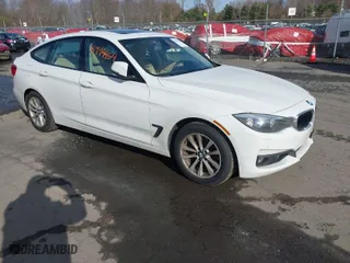 2015 BMW 3 Series Gran Turismo 328i xDrive with VIN WBA8Z5C5XFGS37105, listed as a IAAI auction lot 41994454 with 136,261 mi miles. Bid and sale history available at carsss.com. Image 1.