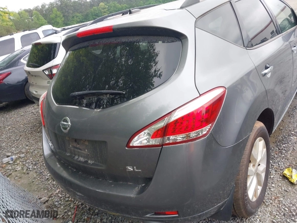 2014 Nissan Murano SL with VIN JN8AZ1MU7EW420084, listed as a IAAI auction lot 42101828 with 124,699 mi miles. Bid and sale history available at carsss.com. Image 16.