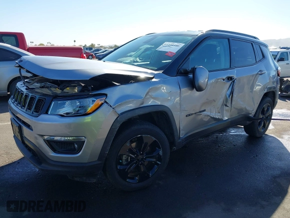 2018 Jeep Compass Latitude with VIN 3C4NJDBB6JT299247, listed as a IAAI auction lot 41591106 with 48,685 mi miles. Bid and sale history available at carsss.com. Image 2.