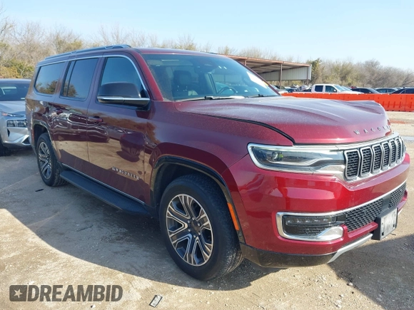 2024 Jeep Wagoneer Series II with VIN 1C4SJSBPXRS101317, listed as a IAAI auction lot 41571929 with 45,489 mi miles and . Bid and sale history available at DreamBid. Image 1.
