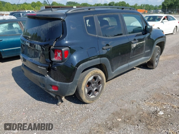 2017 Jeep Renegade Sport with VIN ZACCJBABXHPG35299, listed as a IAAI auction lot 42458083 with Not provided miles and . Bid and sale history available at DreamBid. Image 4.