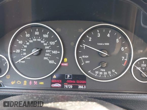 2012 BMW 3 Series 328i with VIN WBA3A5C50CF346823, listed as a IAAI auction lot 42161682 with 76,729 mi miles and . Bid and sale history available at carsss.com. Image 7.