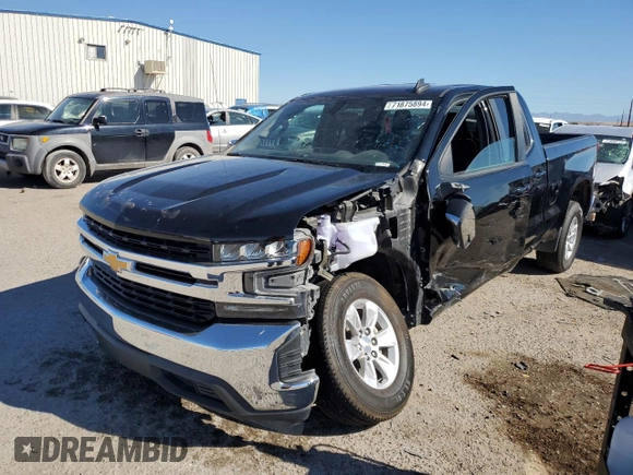 2019 Chevrolet Silverado 1500 LT with VIN 1GCRWCEK8KZ325723, listed as a Copart auction lot 71875894 with 113,332 mi miles and Salvage Title. Bid and sale history available at DreamBid. Image 1.