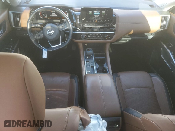 2022 Nissan Pathfinder Platinum with VIN 5N1DR3DHXNC200040, listed as a Copart auction lot 48653225 with 70,171 mi miles and Salvage title. Bid and sale history available at DreamBid. Image 8.