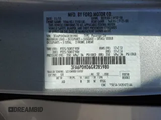 2016 Ford Fusion SE с VIN 3FA6P0HD6GR285980, выставлен на аукционе Copart как лот 65902995 с пробегом 124 210 миль миль и Чистый • Clean title. История ставок и продаж доступна на DreamBid. Изображение 12.