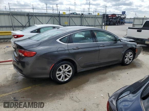 2015 Chrysler 200 Limited with VIN 1C3CCCAB3FN664377, listed as a Copart auction lot 51613205 with 134,485 mi miles and Non Repairable. Bid and sale history available at carsss.com. Image 3.