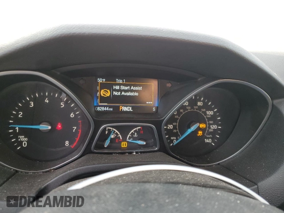 2018 Ford Focus SE with VIN 1FADP3F24JL327269, listed as a Copart auction lot 81620043 with 82,844 mi miles and Salvage Title. Bid and sale history available at carsss.com. Image 9.