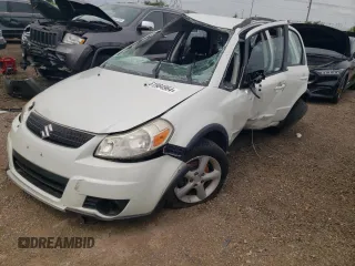 2007 Suzuki SX4 with VIN JS2YB413775105036, listed as a Copart auction lot 61984964 with 0 mi miles and Salvage Title. Bid and sale history available at carsss.com. Image 1.