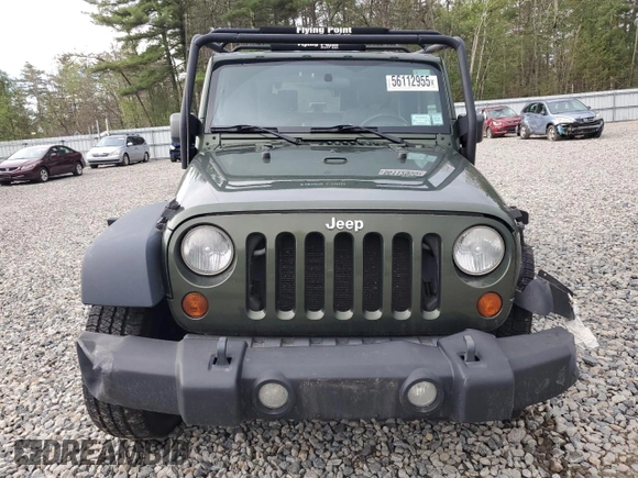 2008 Jeep Wrangler X with VIN 1J4FA24188L638183, listed as a Copart auction lot 56112955 with 112,438 mi miles and Salvage title. Bid and sale history available at DreamBid. Image 5.