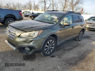 2015 Subaru Outback Limited z VIN 4S4BSBJC3F3219917, wystawiony jako Copart lot #43648115 z przebiegiem 226 792 mil mil oraz Szkoda całkowita • Salvage title. Historia ofert i sprzedaży dostępna na DreamBid. Obrazek 1.