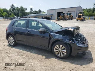 2020 Volkswagen Golf TSI with VIN 3VWG57AU4LM000513, listed as a Copart auction lot 60672215 with 107,032 mi miles and Clean title. Bid and sale history available at DreamBid. Image 4.