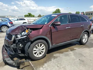2019 Kia Sorento LX z VIN 5XYPGDA39KG526876, wystawiony jako Copart lot #58412805 z przebiegiem 98 070 mil mil oraz Szkoda całkowita • Salvage title. Historia ofert i sprzedaży dostępna na DreamBid. Obrazek 1.