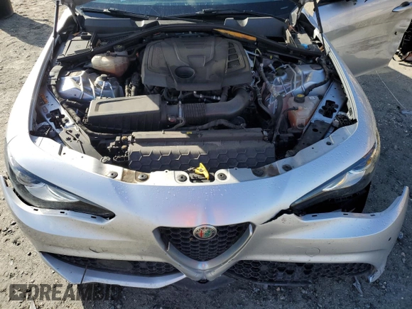 2019 Alfa Romeo Giulia Ti Sport with VIN ZARFANBN9K7603137, listed as a Copart auction lot 78446404 with 0 mi miles and Non Repairable. Bid and sale history available at carsss.com. Image 11.