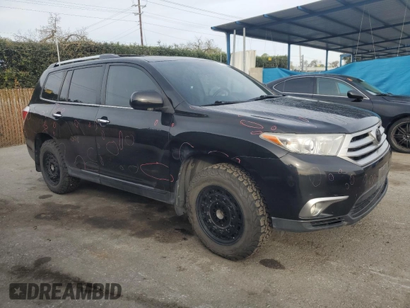 2012 Toyota Highlander Limited with VIN 5TDDK3EH9CS110297, listed as a Copart auction lot 48595825 with 173,939 mi miles and Salvage Title. Bid and sale history available at carsss.com. Image 4.