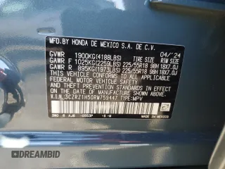 2024 Honda HR-V Sport with VIN 3CZRZ1H50RM759447, listed as a Copart auction lot 42961145 with 10,315 mi miles and Non Repairable. Bid and sale history available at carsss.com. Image 15.