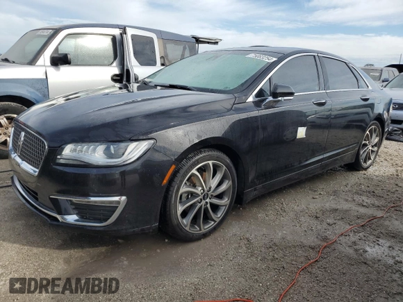 2019 Lincoln MKZ Reserve I with VIN 3LN6L5D94KR618525, listed as a Copart auction lot 75083254 with 28,698 mi miles and Salvage Title. Bid and sale history available at DreamBid. Image 1.
