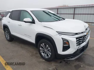 2025 Chevrolet Equinox AWD LT with VIN 3GNAXPEG1SL102774, listed as a IAAI auction lot 41193198 with 3,279 mi miles. Bid and sale history available at carsss.com. Image 1.