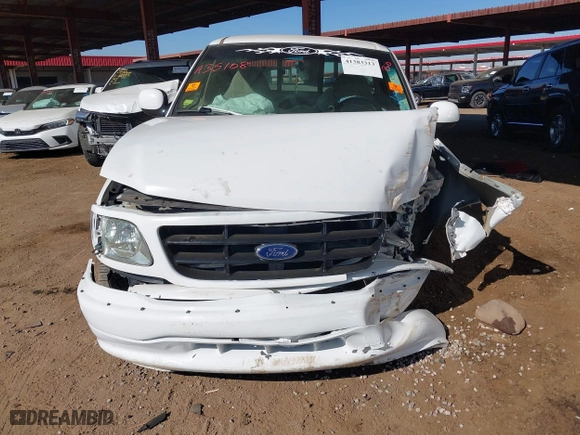 1999 Ford F-150 Work Series with VIN 1FTRF17W0XKA35108, listed as a IAAI auction lot 41383313 with 1 mi miles. Bid and sale history available at carsss.com. Image 6.
