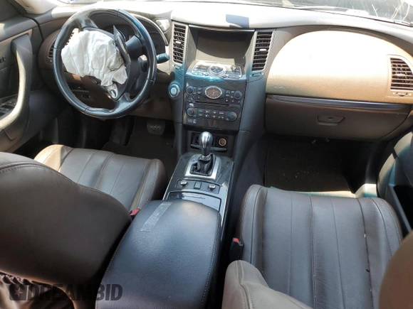 2012 Infiniti FX35 with VIN JN8AS1MW8CM154766, listed as a Copart auction lot 66765874 with 0 mi miles and Salvage Title. Bid and sale history available at carsss.com. Image 8.