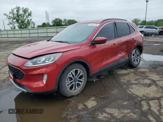 2020 Ford Escape SEL with VIN 1FMCU0H68LUA99184, listed as a Copart auction lot 57451135 with 43,123 mi miles and Salvage title. Bid and sale history available at DreamBid. Image 1.