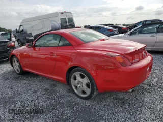 2005 Lexus SC 430 z VIN JTHFN48Y350063712, wystawiony jako Copart lot #64787075 z przebiegiem Nie podano mil oraz Szkoda całkowita • Salvage title. Historia ofert i sprzedaży dostępna na DreamBid. Obrazek 2.